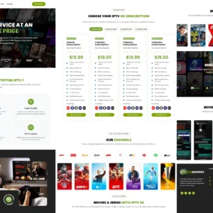 iptv website template
